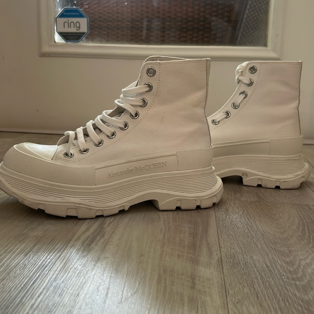 Alexander McQueen Tread Slick Canvas Boots/Sneakers